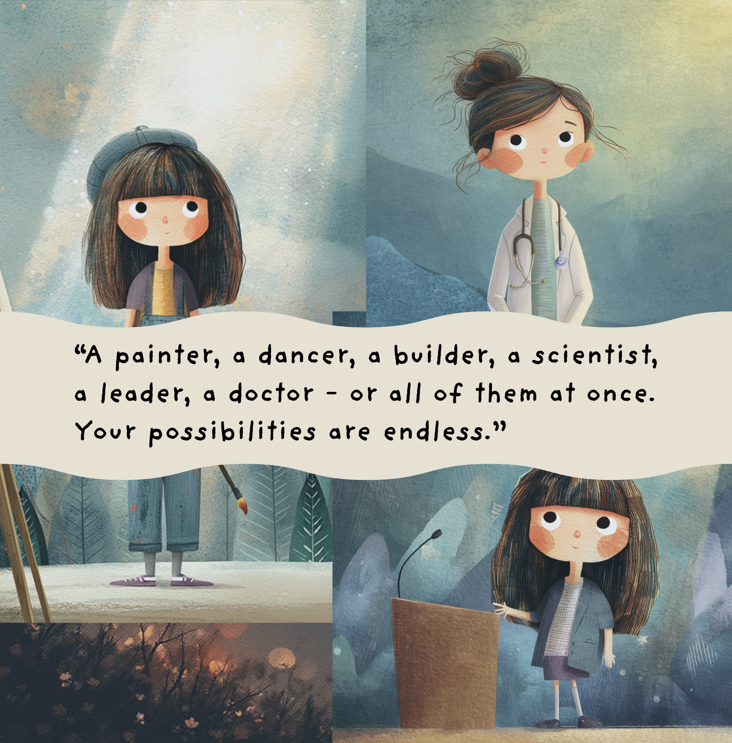 Born to Shine personalised inspirational book page 4 — self-confidence message for girls