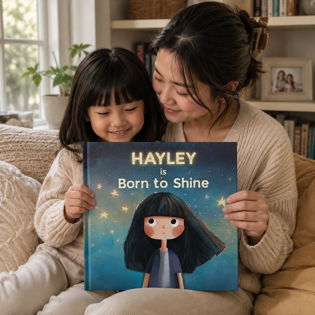 Born to Shine — personalised inspirational storybook for girls, confidence and courage keepsake
