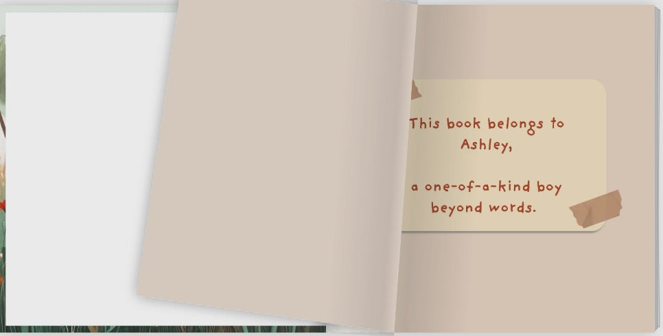 a view of all the pages in Who are You personalised storybook 